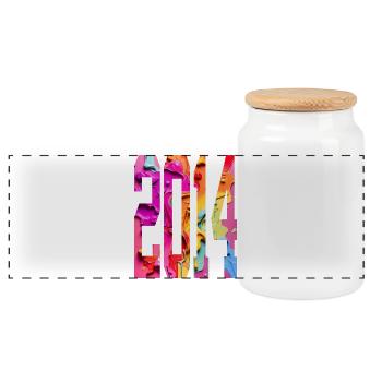BUNT 12E ANNIVERSAIRE 2014 - Boîte à biscuits avec couvercle en bois - blanc - Devant