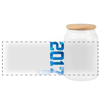 9E ANNIVERSAIRE ÉDITION LIMITÉE 2017 - Boîte à biscuits avec couvercle en bois - blanc - Devant