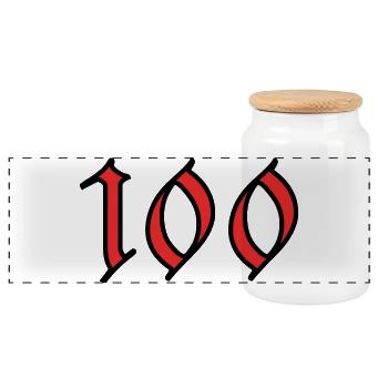 HAPPY BIRTHDAY. JOYEUX ANNIVERSAIRE. ANNIVERSAIRE. - Boîte à biscuits avec couvercle en bois - blanc - Devant