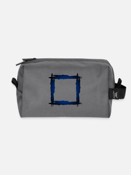 Quadrat Rahmen - Recycelte Kulturtasche - Anthrazit