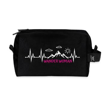 Wander Woman Wanderwoman - Recycelte Kulturtasche - Schwarz - Vorne