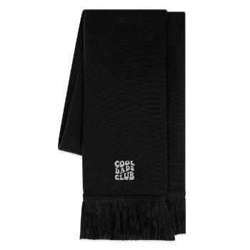 Cool Dads Club Retro bestickt - Strickschal - Schwarz - Rechts