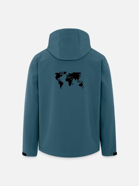 Welt - Recycelte Männer Softshell-Jacke von Stanley/Stella - Dunkles Petrol