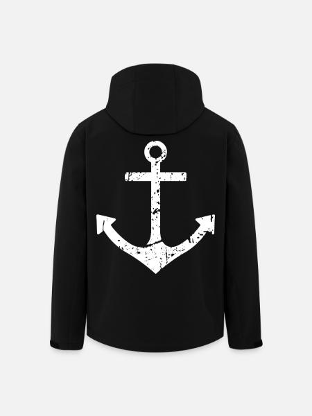 anchor - Men’s Recycled Softshell Jacket by Stanley/Stella - black