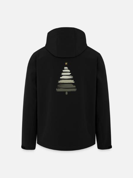 Christmas Tree - Men’s Recycled Softshell Jacket by Stanley/Stella - black