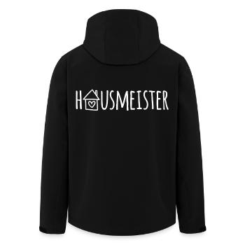 Hausmeister - Recycelte Männer Softshell-Jacke von Stanley/Stella - Schwarz - Hinten - AI Model Male 185 light (185cm)
