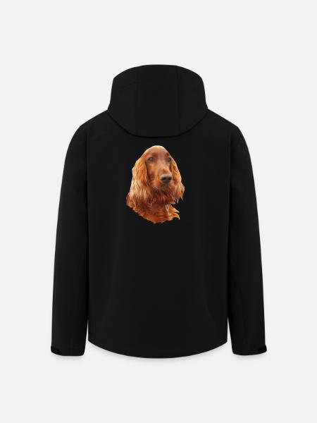 Irish Setter Red - Recycelte Männer Softshell-Jacke von Stanley/Stella - Schwarz
