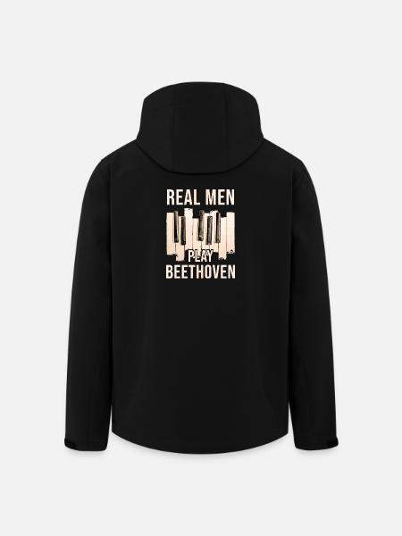 Beethoven - Veste softshell homme en polyester recyclé Stanley/Stella - noir