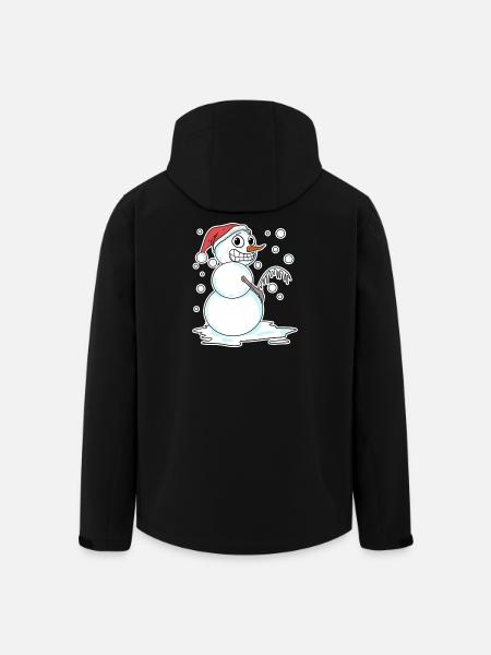 Snowman funny - Men’s Recycled Softshell Jacket by Stanley/Stella - black