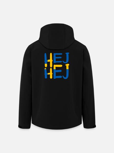HEJ HEJ SWEDEN - Men’s Recycled Softshell Jacket by Stanley/Stella - black