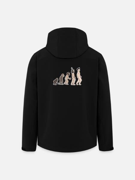 évolution - Veste softshell homme en polyester recyclé Stanley/Stella - noir