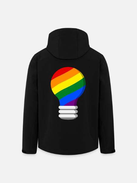 Gay Pride - Men’s Recycled Softshell Jacket by Stanley/Stella - black