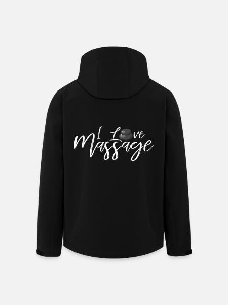 Massage - Veste softshell homme en polyester recyclé Stanley/Stella - noir