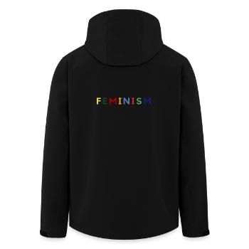 Feminism - Veste softshell homme en polyester recyclé Stanley/Stella - noir - Dos - AI Model Male 185 light (185cm)