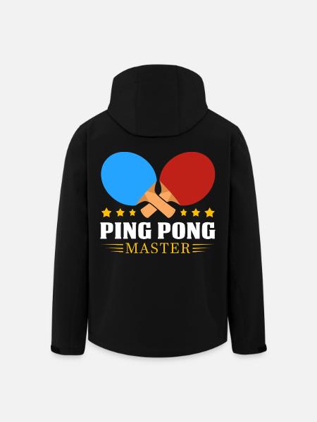 Ping-pong - Veste softshell homme en polyester recyclé Stanley/Stella - noir