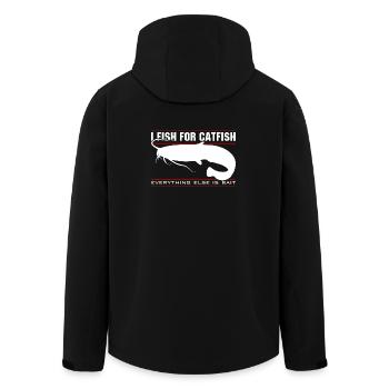 Je pêche le poisson-chat - tout le reste est un appât - Veste softshell homme en polyester recyclé Stanley/Stella - noir - Dos - AI Model Male 185 light (185cm)