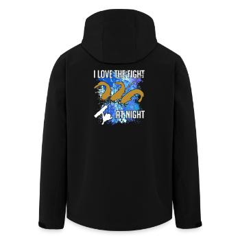 Catfish Catfish Fishing Catfish Silhouette and Blobs of Color - Men’s Recycled Softshell Jacket by Stanley/Stella - black - Back - AI Model Male 185 light (185cm)