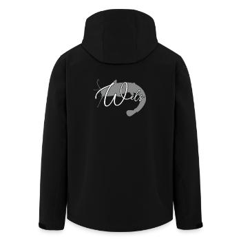 Wels Waller angeln Sportfischen Flussmonster - Recycelte Männer Softshell-Jacke von Stanley/Stella - Schwarz - Hinten - AI Model Male 185 light (185cm)