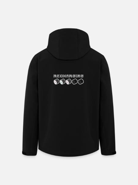 Recharging Pixel Sushi - Men’s Recycled Softshell Jacket by Stanley/Stella - black
