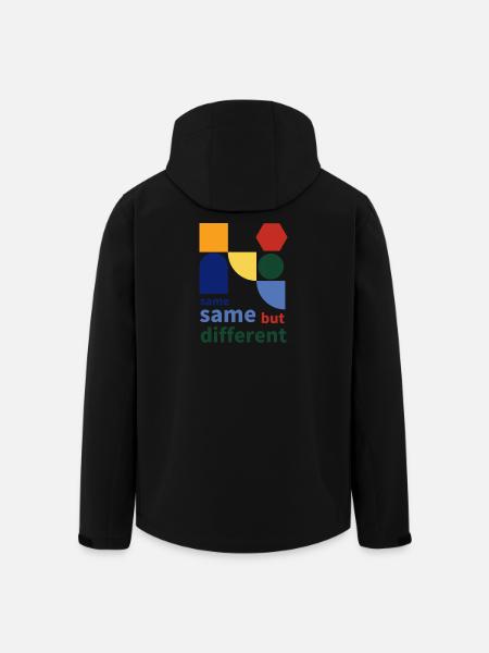 same same but different - Recycelte Männer Softshell-Jacke von Stanley/Stella - Schwarz