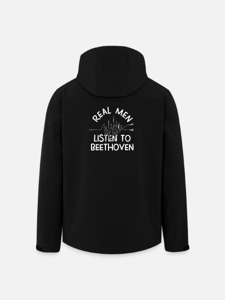 Beethoven - Veste softshell homme en polyester recyclé Stanley/Stella - noir