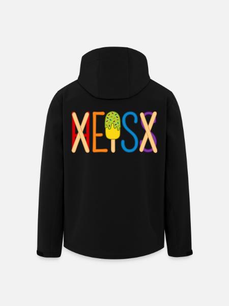 Eis - heiß - H EIS S - Recycelte Männer Softshell-Jacke von Stanley/Stella - Schwarz