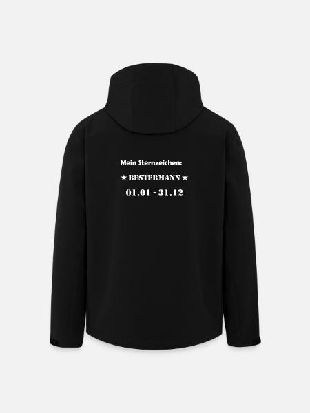 Bester Mann Wassermann Sternzeichen - Recycelte Männer Softshell-Jacke von Stanley/Stella - Schwarz