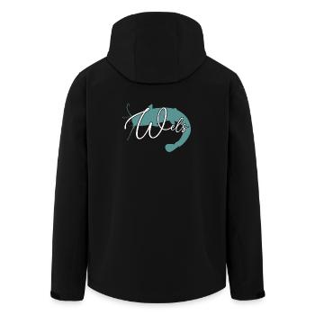 Wels Waller angeln Sportfischen Flussmonster - Recycelte Männer Softshell-Jacke von Stanley/Stella - Schwarz - Hinten - AI Model Male 185 light (185cm)