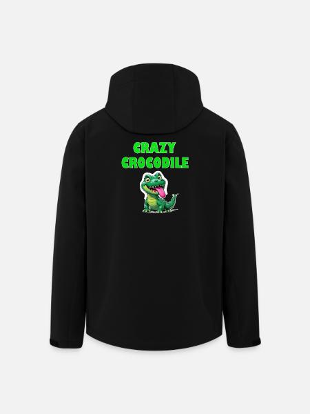 Crazy Crocodile - Men’s Recycled Softshell Jacket by Stanley/Stella - black