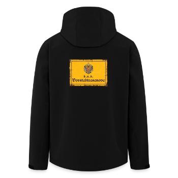 Vintage Österreich k.u.k. Vorstadtcasanova - Recycelte Männer Softshell-Jacke von Stanley/Stella - Schwarz - Hinten - AI Model Male 185 light (185cm)