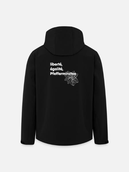 Liberté Egalité Pfefferminztee - Recycelte Männer Softshell-Jacke von Stanley/Stella - Schwarz