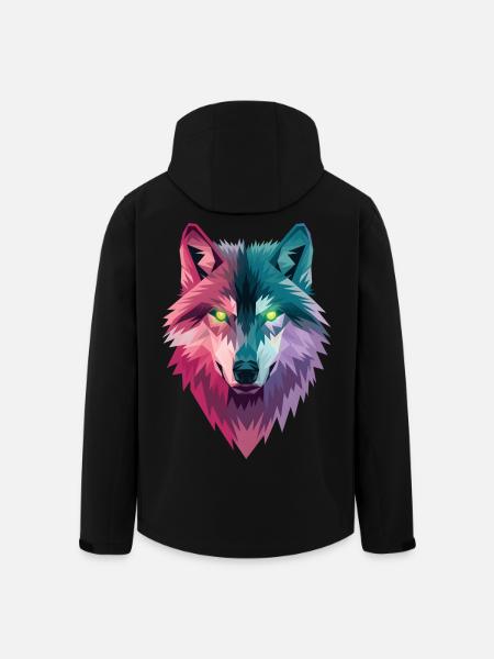 Loup - Veste softshell homme en polyester recyclé Stanley/Stella - noir