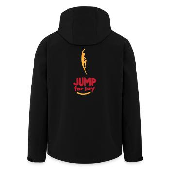Jump For Joy by JoEp Skate - Men’s Recycled Softshell Jacket by Stanley/Stella - black - Back - AI Model Male 185 light (185cm)