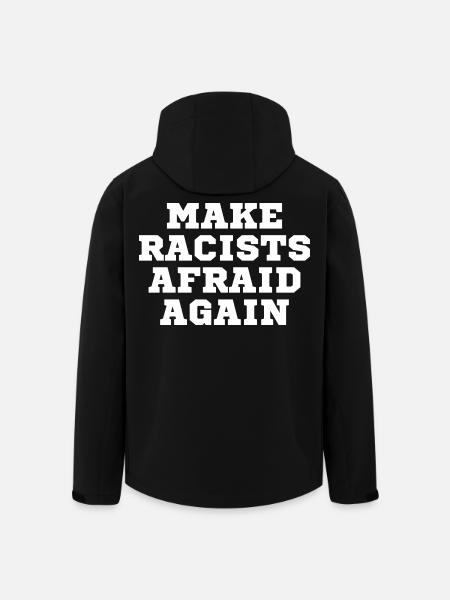 Racists scare again - Men’s Recycled Softshell Jacket by Stanley/Stella - black