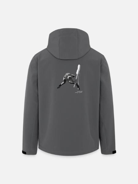 strummer-spread - Veste softshell homme en polyester recyclé Stanley/Stella - charbon