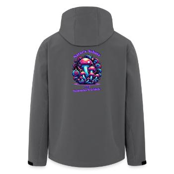 Magic mushroom miracle - Men’s Recycled Softshell Jacket by Stanley/Stella - anthracite - Back - AI Model Male 185 light (185cm)