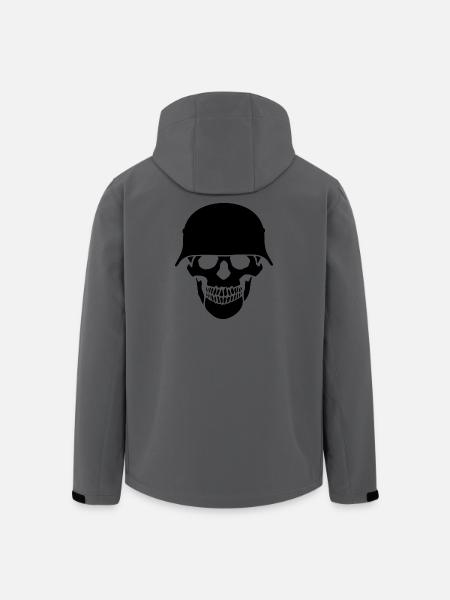 Schädelhelm / Schädelperlen - Recycelte Männer Softshell-Jacke von Stanley/Stella - Anthrazit