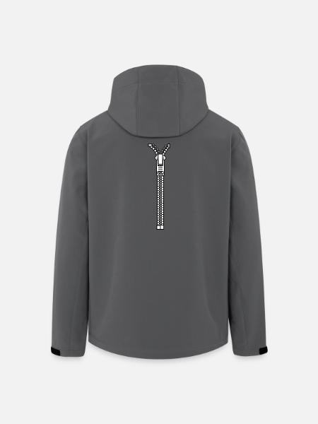 Zipper - Recycelte Männer Softshell-Jacke von Stanley/Stella - Anthrazit