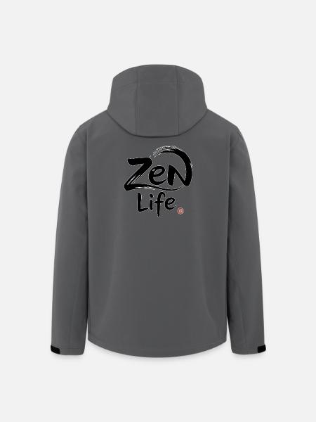 Zen-Leben: Frieden und Gleichgewicht - Recycelte Männer Softshell-Jacke von Stanley/Stella - Anthrazit