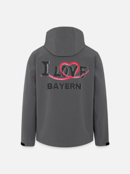 Bayern - Recycelte Männer Softshell-Jacke von Stanley/Stella - Anthrazit