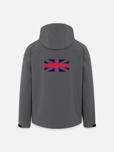 UNION JACK - Recycelte Männer Softshell-Jacke von Stanley/Stella - Anthrazit