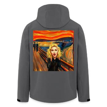 Madonnas Schrei - Recycelte Männer Softshell-Jacke von Stanley/Stella - Anthrazit - Hinten - AI Model Male 185 light (185cm)
