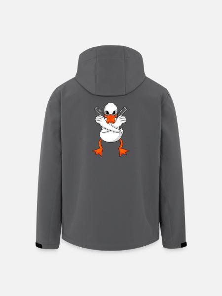 Duck with gun - Men’s Recycled Softshell Jacket by Stanley/Stella - anthracite