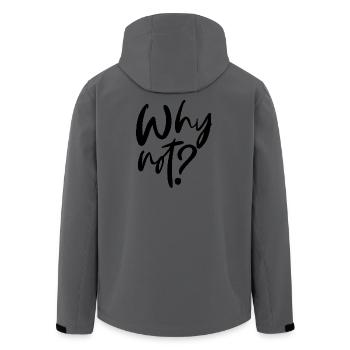 Why Not? - Recycelte Männer Softshell-Jacke von Stanley/Stella - Anthrazit - Hinten - AI Model Male 185 light (185cm)