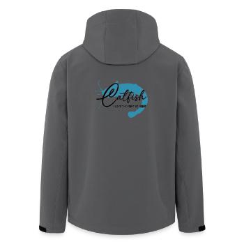 Wels Waller angeln Sportfischen Flussmonster - Recycelte Männer Softshell-Jacke von Stanley/Stella - Anthrazit - Hinten - AI Model Male 185 light (185cm)