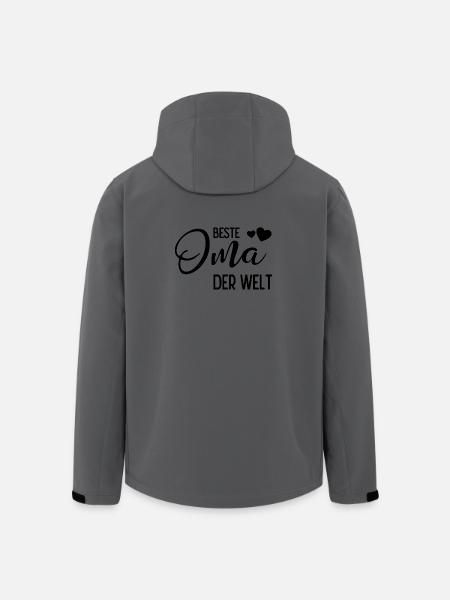 Beste Oma der Welt - Recycelte Männer Softshell-Jacke von Stanley/Stella - Anthrazit