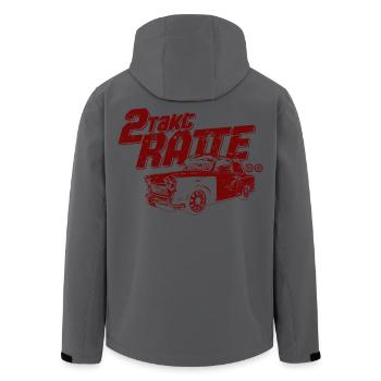 2TAKT RATTE - Kult DDR Trabi - Recycelte Männer Softshell-Jacke von Stanley/Stella - Anthrazit - Hinten - AI Model Male 185 light (185cm)