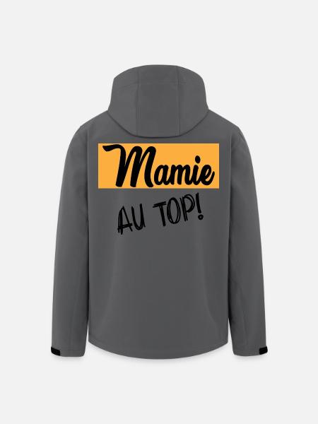 MAMIE - Veste softshell homme en polyester recyclé Stanley/Stella - charbon