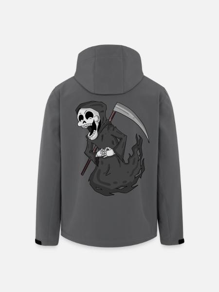 Grim Reaper laughs funny - Men’s Recycled Softshell Jacket by Stanley/Stella - anthracite