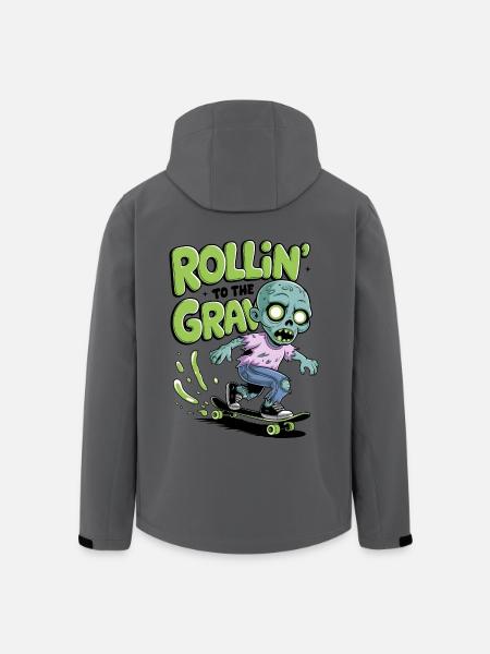 Rollin zum Grab - Recycelte Männer Softshell-Jacke von Stanley/Stella - Anthrazit